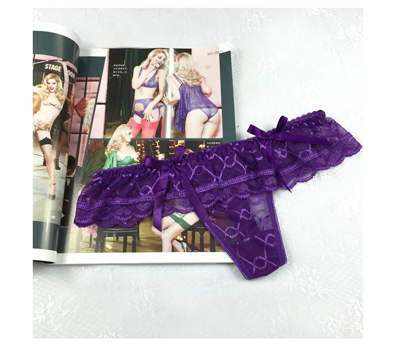 SD-P017 bow lace Etroic Thong XQ 7