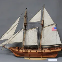 Нидейл Модель Масштаб 1/50 США классическая деревянная модель парусника Харви 1847 торговый корабль деревянный SC модель комплект