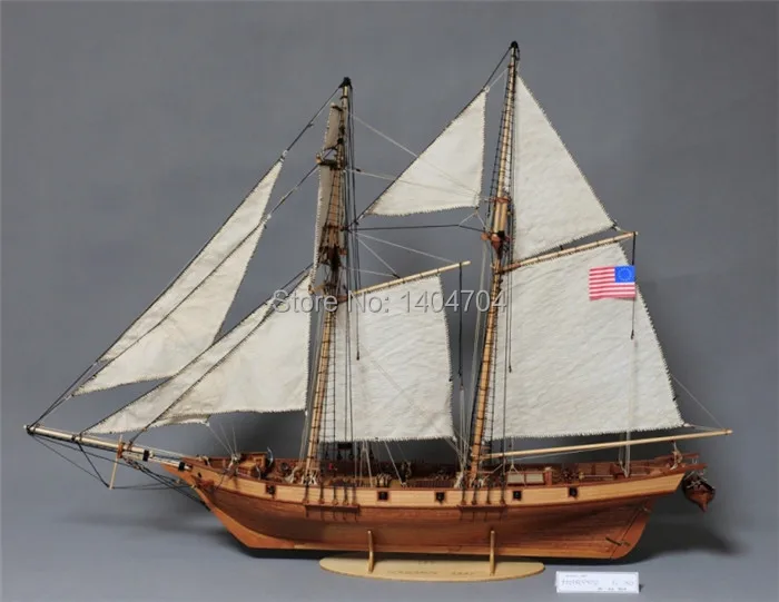 Модель NIDALE масштаб 1/50 сша классическая модель стандартный деревянный корабль 1847