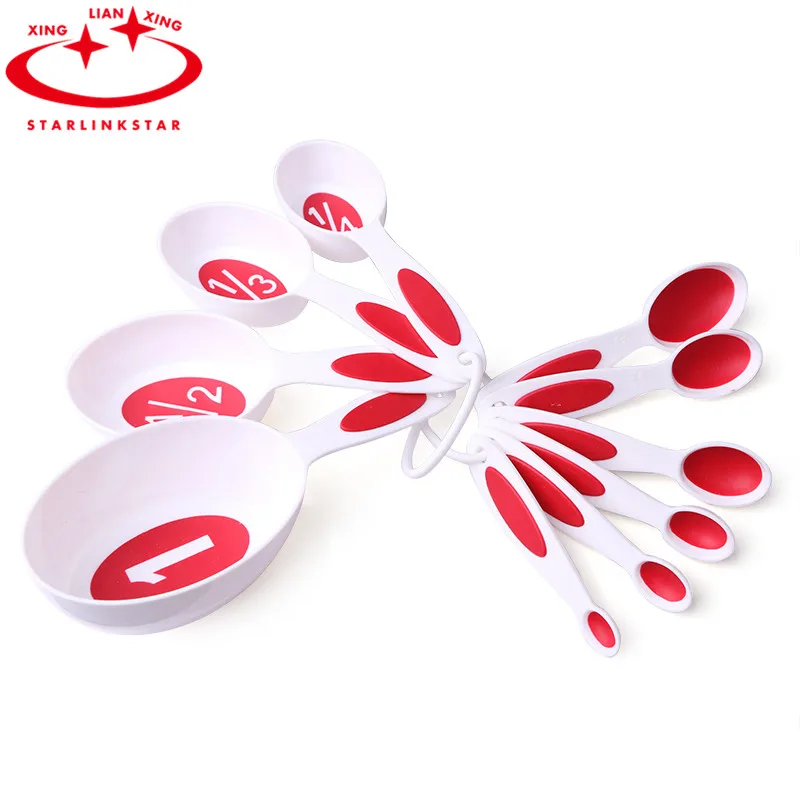 

10Pcs/Set Kitchen Tools Colorful Measuring Spoons Measuring Cups Spoon Cup Baking Utensil Set Kit Measuring Tools Color Randomly
