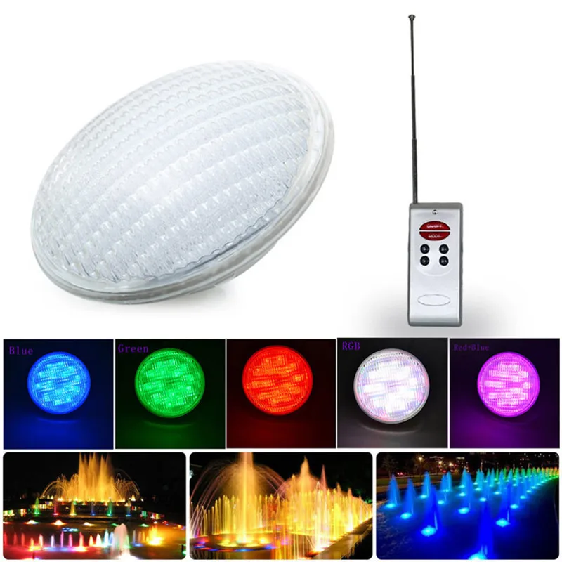 

Par56 18W LED Swimming Pool Light Wall Mounted Lamped LED Color Waterproof Waterfall Fountain Led Light 12v Water Fall IP68