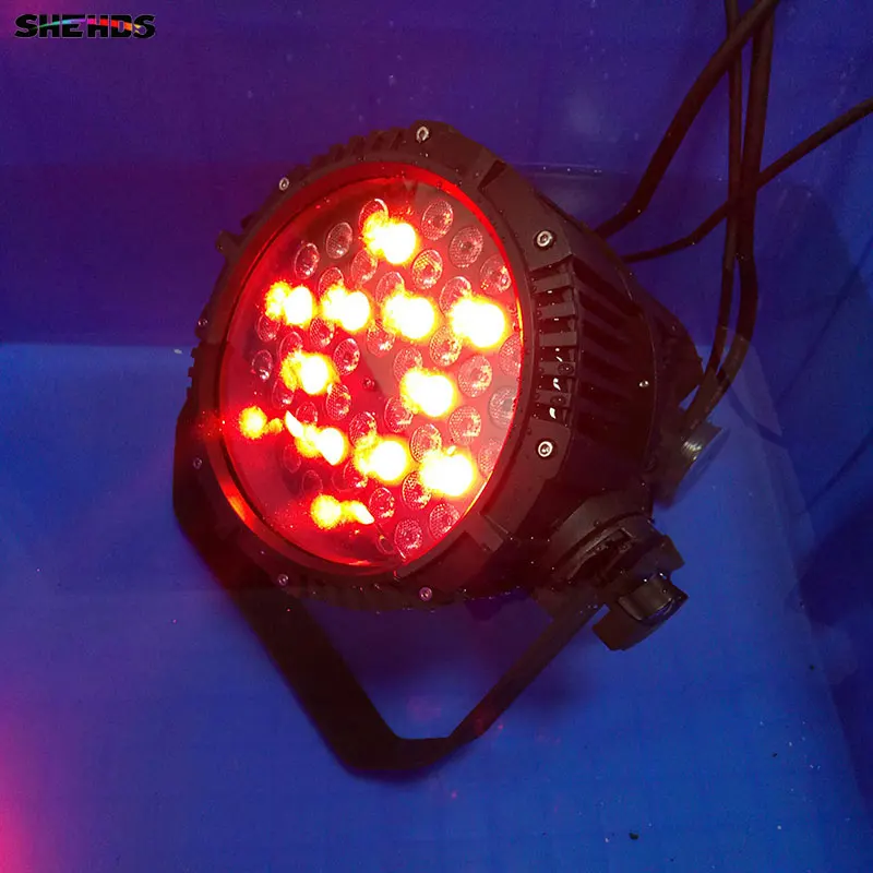 Литой алюминиевый LED PAR может 54x3 Вт Водонепроницаемый LED PAR света для свадьбы/открытый/партии DMX512 8 Каналы LED этап Освещение