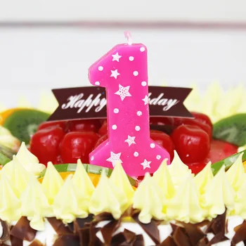 

Number 0-9 Blue/Pink Candle Smokeless 1pcs/lot for Wedding Birthday Party Anniversary Event Cake Decoration Accessories ACN002