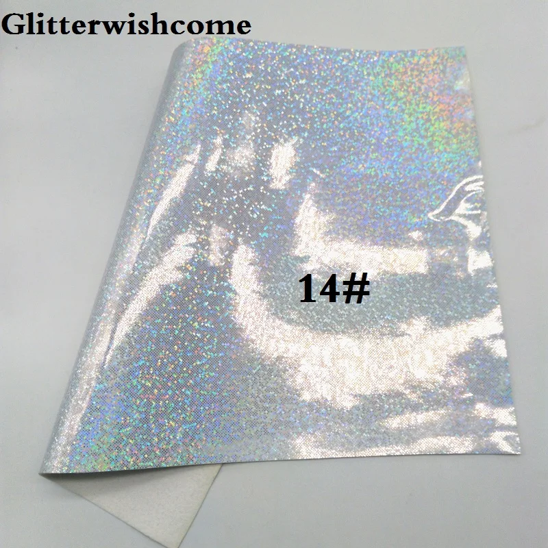 Glitterwishcome 21X29 см A4 размер винил для бантов гладкая блестящая кожа Fabirc искусственная кожа листы для бантов, GM124A