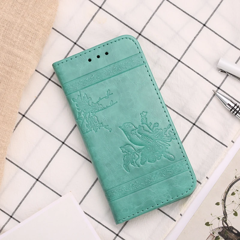 Кожаный флип чехол VIJIAR для телефона с дизайном сливы и птиц 5 0 дюйма oppo find x909