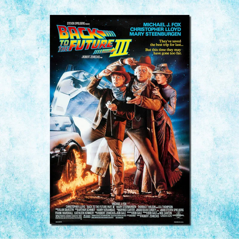 Back to the future 1 2 3 Art Silk Canvas Poster Print 13x20 32x48 Inch Movie Pictures Living Room Wall Decoration-3 | Дом и сад