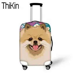 THIKIN дорожные аксессуары Pomeranians чемодан с надписью Чехлы тележка Чехол защитный Пылезащитный Чехлы для чемоданов для 18-30 дюймов