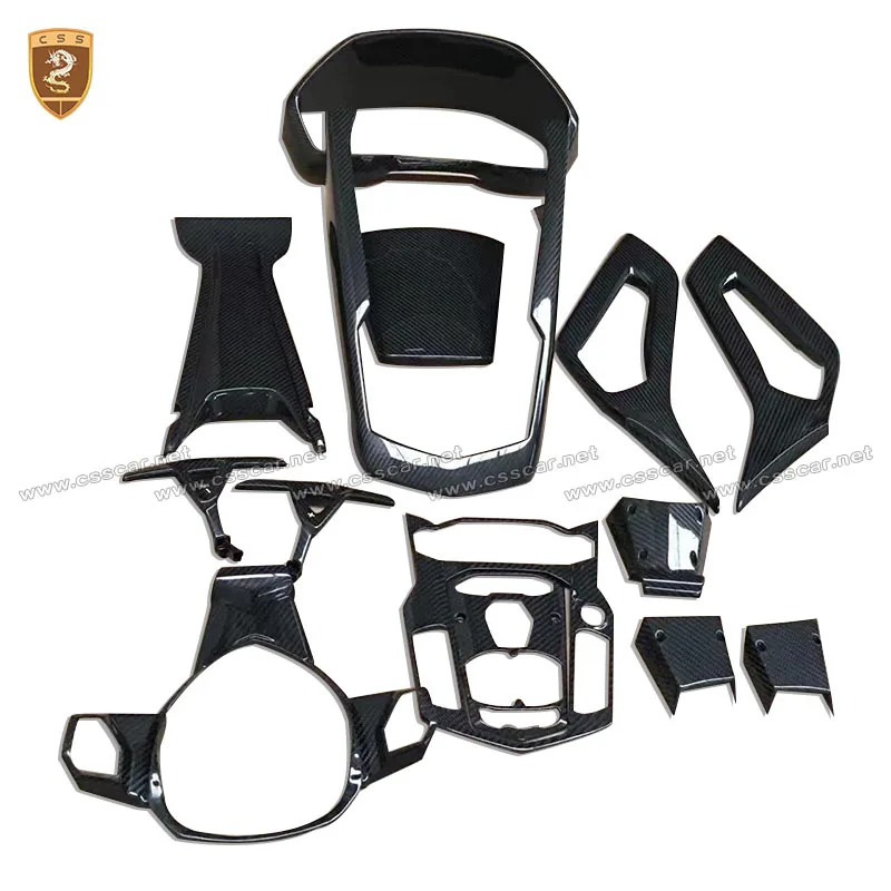 

CSSYL Real Carbon Fiber Interior For Lp700-4 12pcs/set Wholesale Hot Sales Car Carbon Fiber Interior Trims Auto Accessories