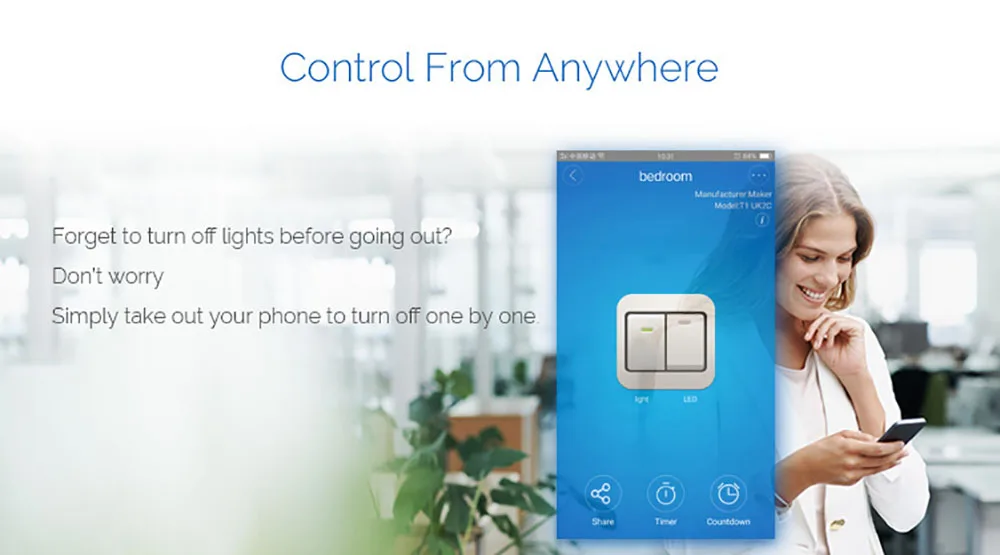 Itead Sonoff T1 UK Wifi настенный сенсорный переключатель беспроводной дистанционный светильник реле приложение управление Wifi умный переключатель работает с Alexa Google Home