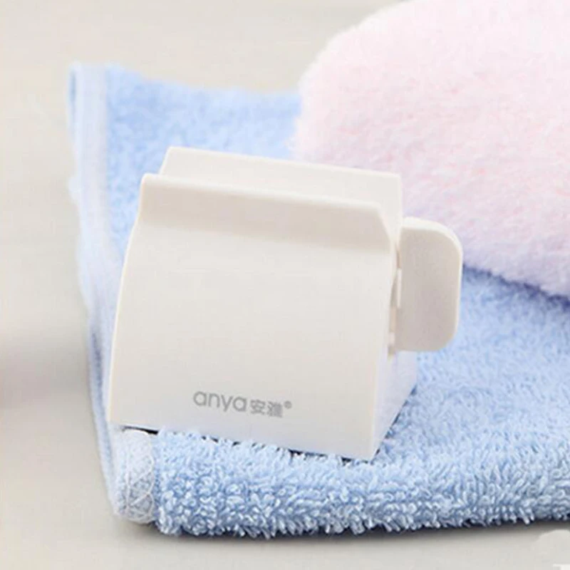 Новая роликовая трубка соковыжималка зубная паста соковыжималка Диспенсер для зубной пасты для ванной Аксессуары - Цвет: White