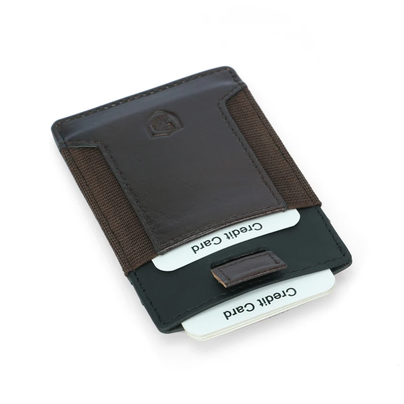 Super Slim Soft Wallet 100% Sheepskin Genuine Leather Mini Credit Card Wallet Purse Card Holders Men Wallet Thin Small (4)