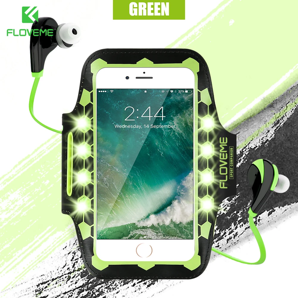 FLOVEME 4.7 'العالمي الجري شارة ل فون 7 6 6 ثانية LED فلاش الرياضية الهاتف الحقيبة غطاء الذراع الفرقة الهاتف المحمول اكسسوارات FLOVEME 4.7 'العالمي الجري شارة ل فون 7 6 6 ثانية LED فلاش الرياضية الهاتف الحقيبة غطاء الذراع الفرقة الهاتف المحمول اكسسوارات