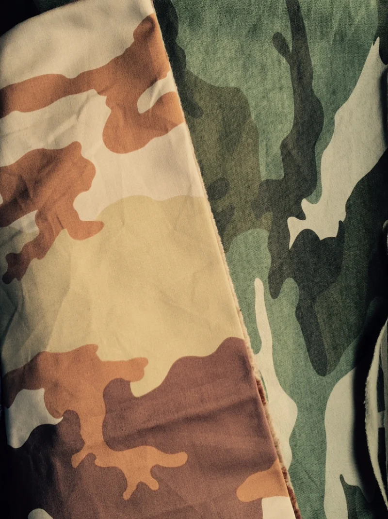 

Khaki camouflage pure cotton cannvas fabric price for 1/2 meter 150cm