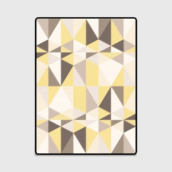 

Fashion Nordic Style Geometric Doormat/Kitchen mat Living Room Bedroom Parlor Bedside Area Rug Carpet Yellow Grey Triangles