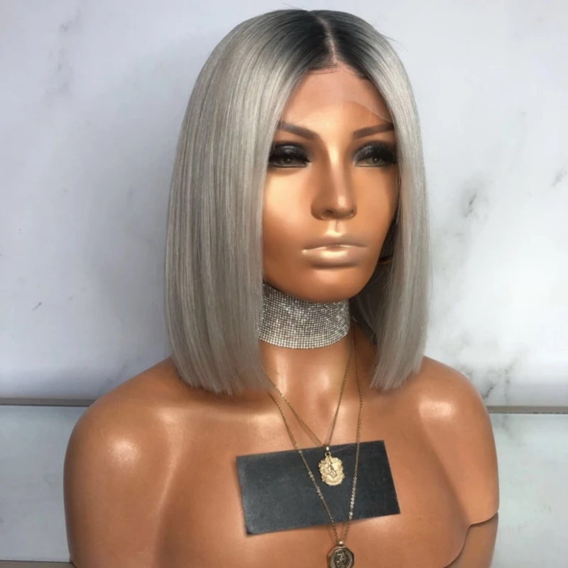 sliver grey wig