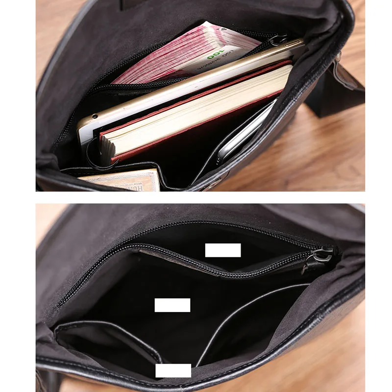 AETOO Leather men's bag shoulder bag men's leather vertical section business casual first layer cowhide men's diagonal bag tide