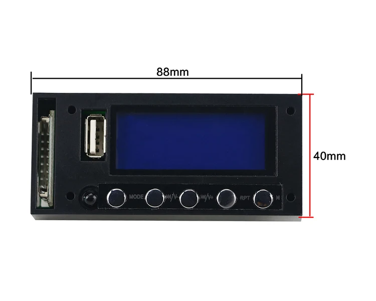 GHXAMP микшер аудио динамик автомобиля MP3 декодер доска стерео выход Bluetooth FM радио синий экран USB AC DC 12 В