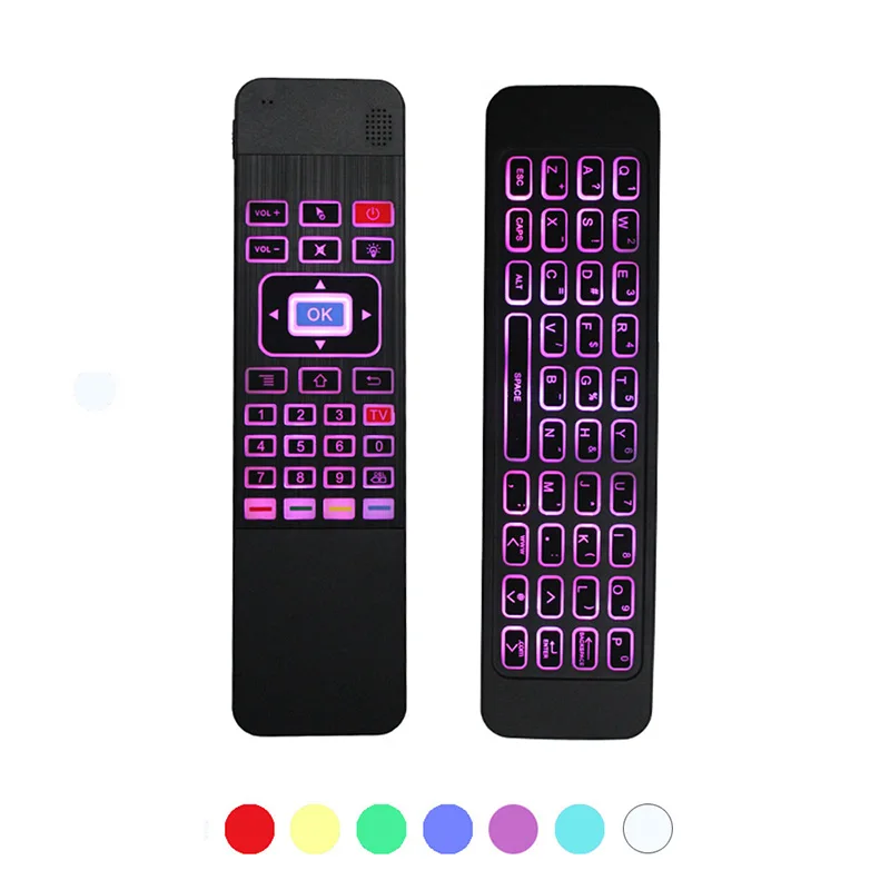 

T3 Backlit Air Mouse Smart Remote Control 2.4G RF Wireless Keyboard For X96 tx3 mini A95X H96 pro Android TV Box Two Way Audio