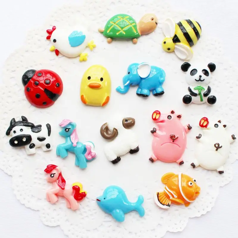Free shipping Cute Animals 2pcs Mini Fridge Farm Livestocks