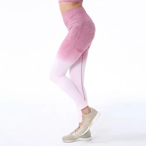 

Women Casual Solid Pants Training Fitness Leggings Gym Exercise Push Up Sports Trousers