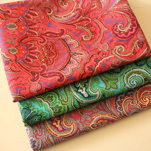 

half meter Europe 100% cotton fabric with Bohemia , handmade DIY garment shirt dress clothClothing fabric D30