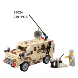 Ww2 силового поля minifigs building block современный в стиле милитари рисунок бронированный scout car batisbrick Игрушки для мальчиков подарки