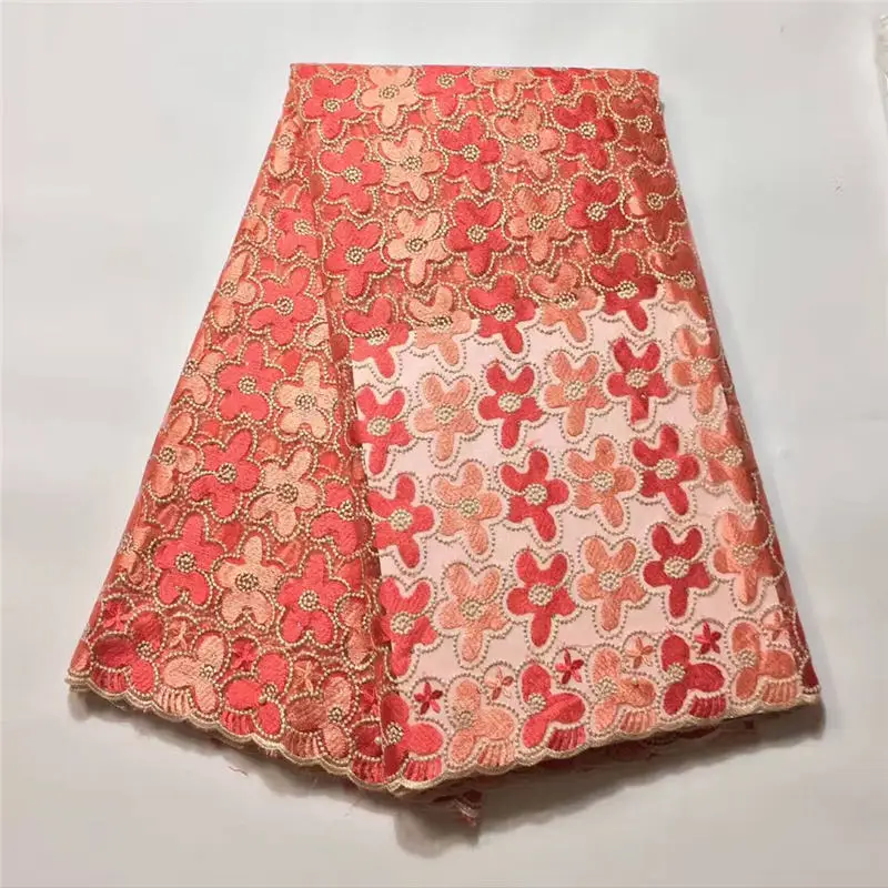 

Flower Pattern multi colour nigerian style mesh french net lace france lace tulle bridal lace embroidery