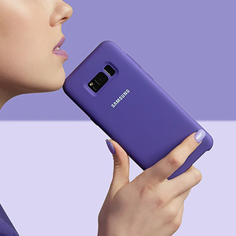 Samsung S8 case silicone back cover galaxy S8 plus note8 hard phone case Full protective S 8 plus luxury S8plus 100% original