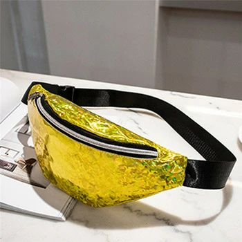 

Women Sequins Travel Waist Pack Money Belt Unisex Wallet Glitter Bum Pouch Bags