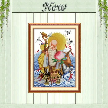 

Longevity Celebration painting diy home decor counted print on canvas DMC 11CT 14CT Cross Stitch kits embroidery needlework Sets