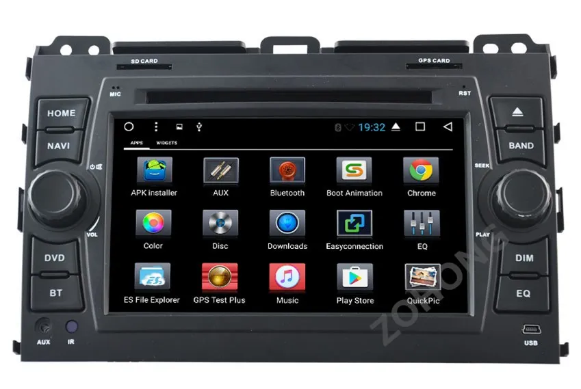 Excellent 2 din PIP Split Screen Android Car DVD Player GPS for Toyota Prado 120 Land Cruiser 120 CAR Navigation Radio RDS BT WIFI Map 20