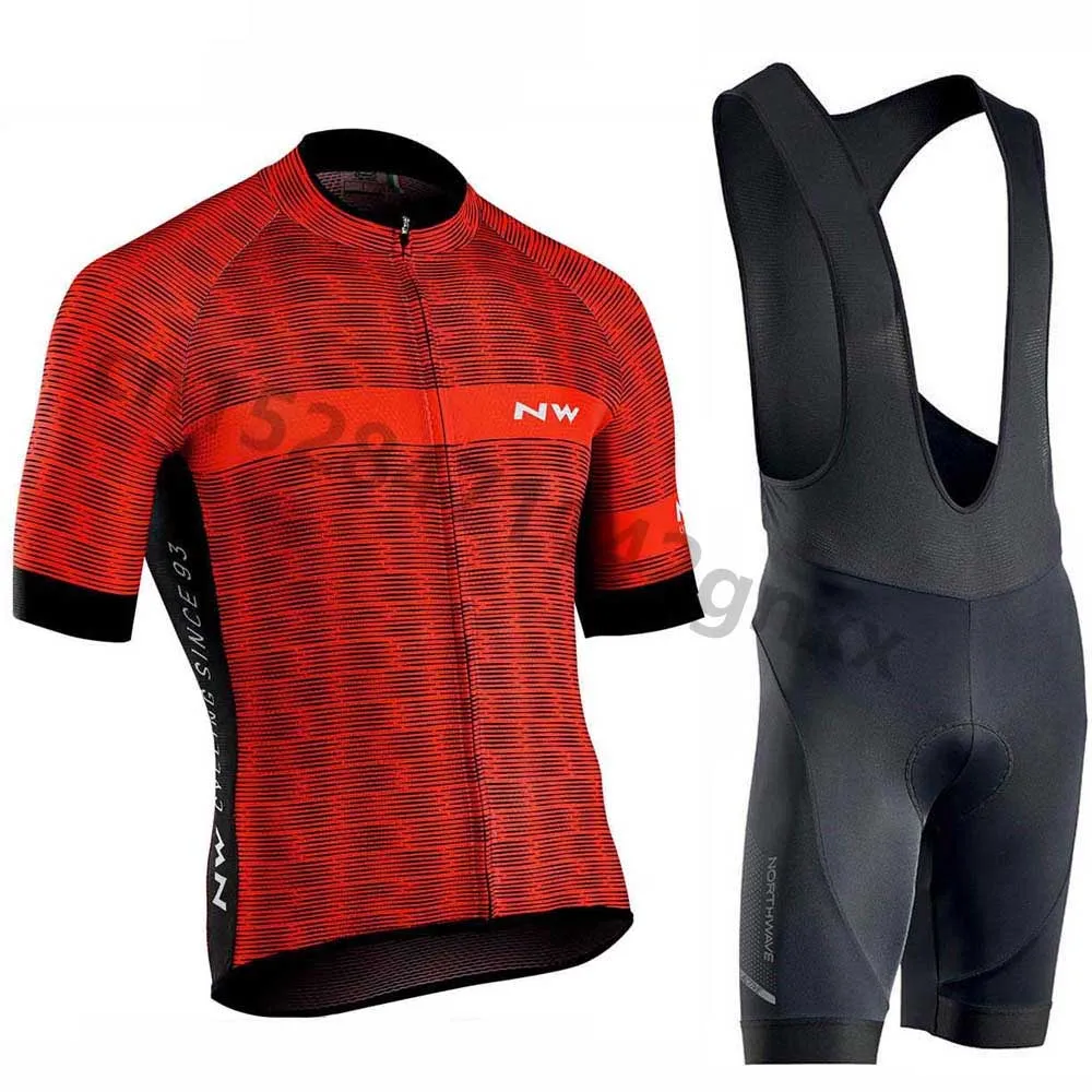 Northwave NW Cycling Jersey Set Summer Short Sleeve triathlon Bicycle Cycling Clothing Breathable New Ropa Ciclismo Maillot - Цвет: 21