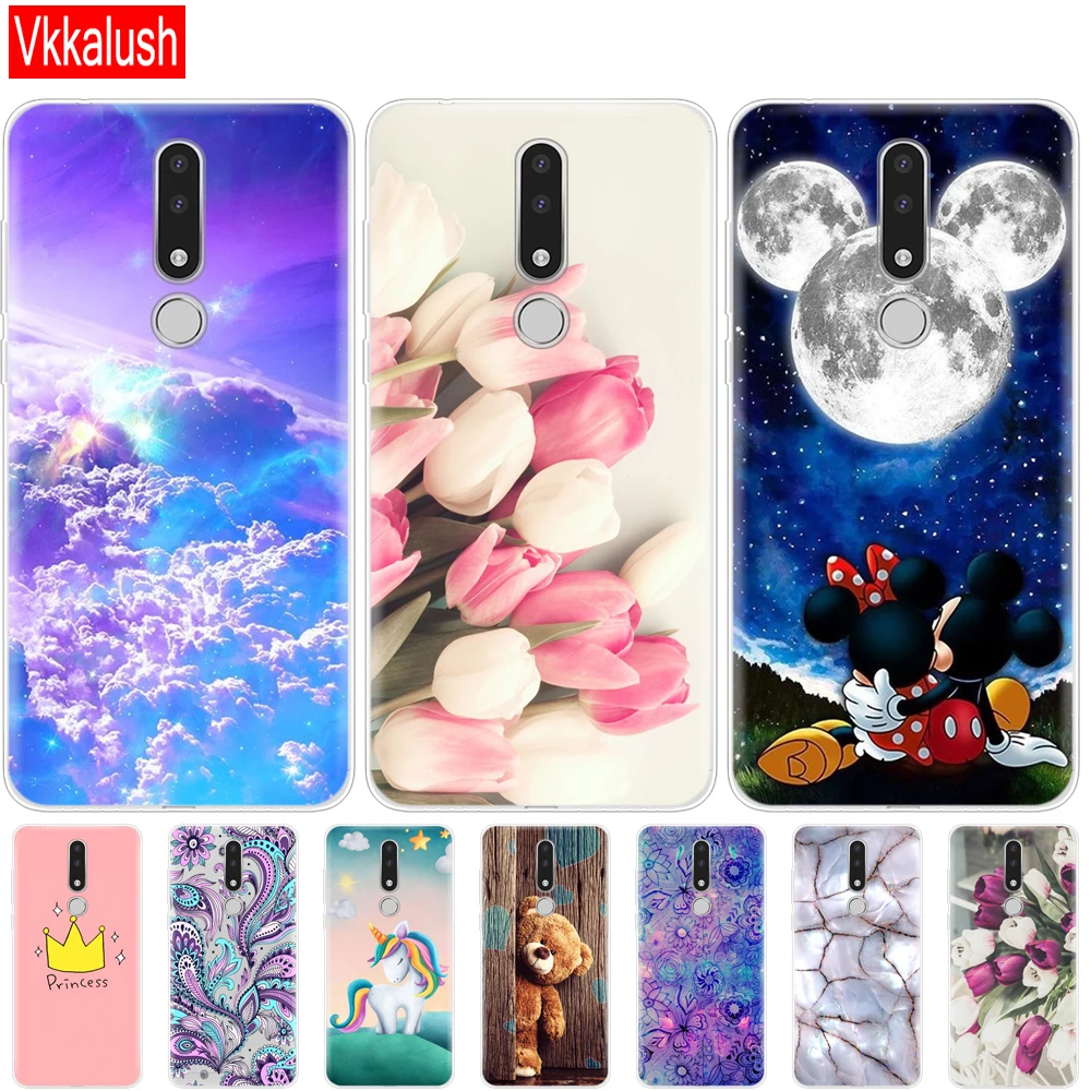 

Soft Phone Shell Case For Nokia 3.1 Plus Case Cover Cartoon Silicon Soft Back Cover For Nokia 3.1 Plus 2018 protective shell