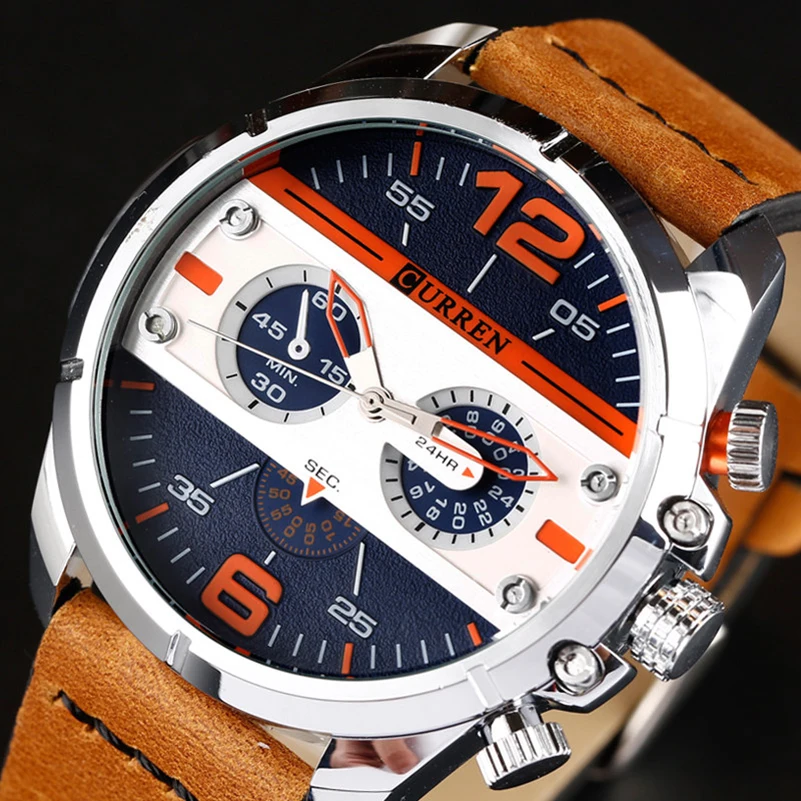 

CURREN Watches Men Luxury Brand Army Military Watch Leather Sport Watches Quartz Men Wristwatch Relogio Masculino Drop Shipping
