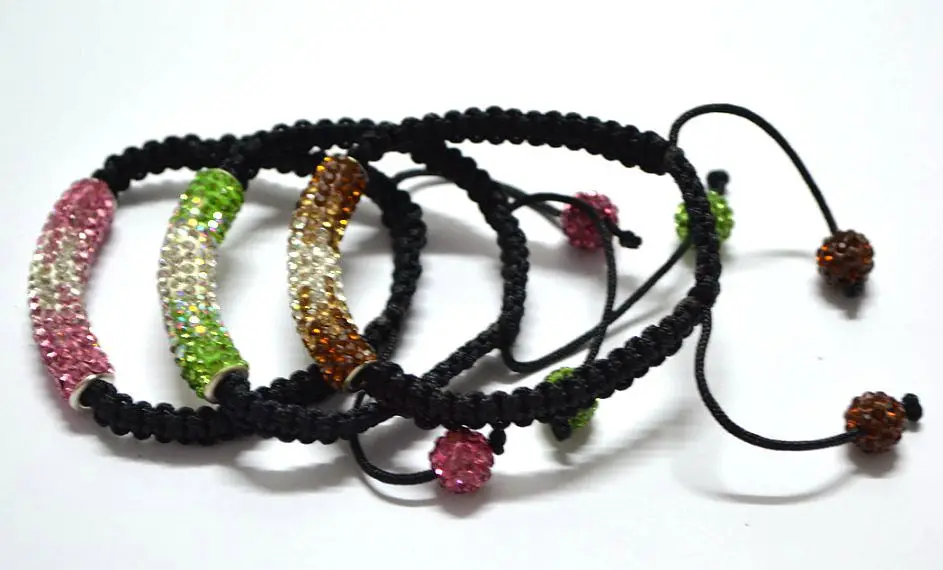 New Style! Multicolor OWM Mixed 3 Color micro pave CZ Disco Ball Beads tube crystal Bracelet hot women lot
New Style! Multicolor OWM Mixed 3 Color micro pave CZ Disco Ball Beads tube crystal Bracelet hot women lot