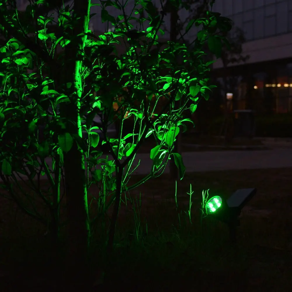 KHLITEC-Solar-Spotlight-Adjustable-Solar-Power-Led-Garden-Light-4-LED-Green-Waterproof-Landscape-Outdoor-Garden-Solar-Wall-Light 6