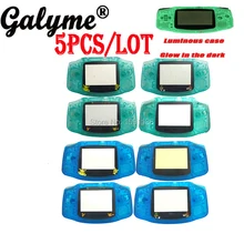 5 шт./партия,, два цвета, выберите ночной светящийся яркий в темноте корпус, чехол, чехол, подходит для игровой консоли GameboyAdvance для мальчика