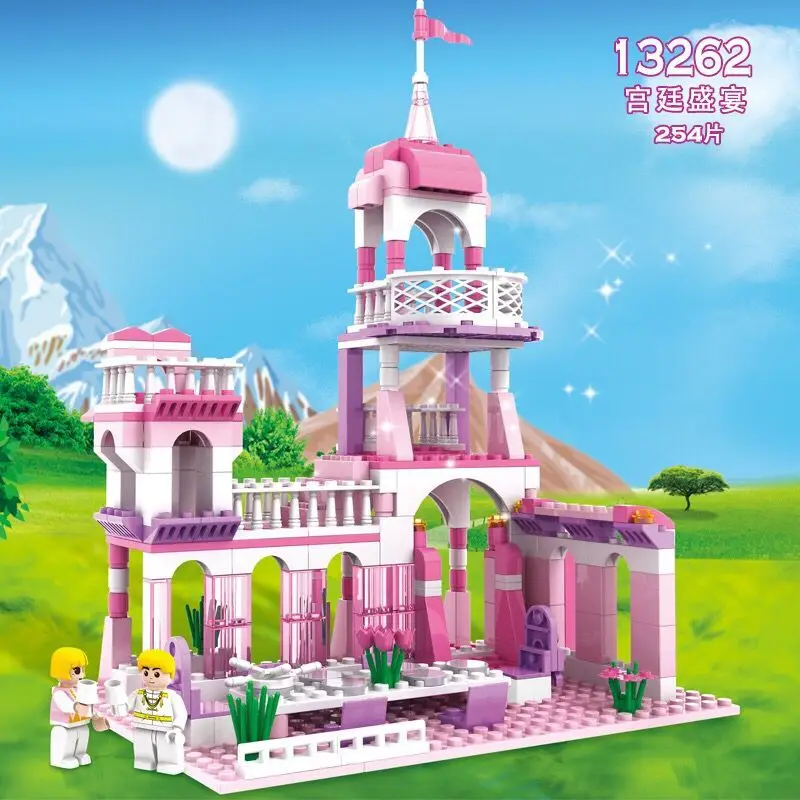 

New Girl Friends Series Block COGO Cruise Carriage Fantasy Classic Toys Diy Building Block For Kids Gifts Educational Toys 13267