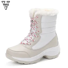 VTOTA Fashion Snow Boots Women Bota Feminina Casual Ankle Boots Warm Fur Women Platform Shoes Comfortable