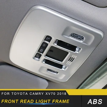 

Car Auto Front Read Light Frame Sticker Accessories for Toyota Camry XV70 2018