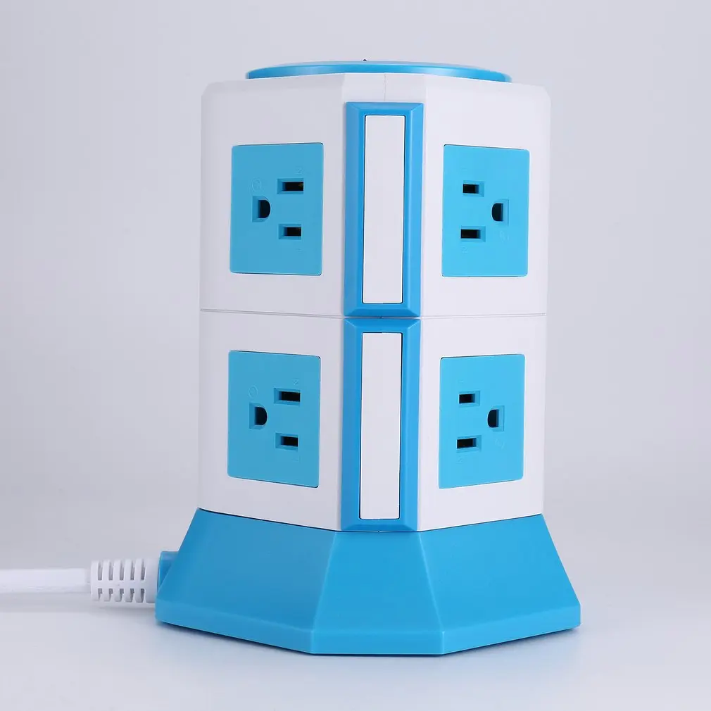 10 полосная Вертикальная смарт башня удлинитель для электросети 4 usb порта адаптер