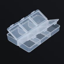 Прозрачный пластиковый контейнер для хранения таблеток на 6 дней, контейнер для таблеток, держатель для маникюра, коробка для ювелирных изделий, коробка для хранения