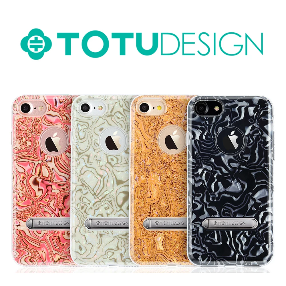 TOTU Тонкий Легкий Мраморный Узор Multi-Layered Противоударный Kickstand Стенд Case Cover для iPhone 7