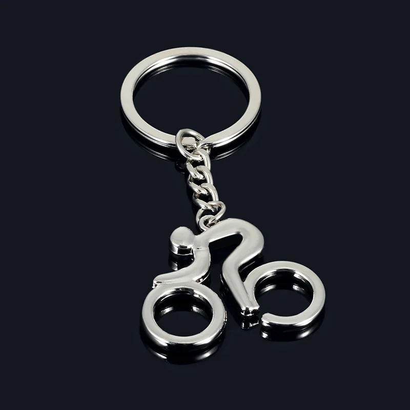 

Creative Bicycle Model Keychain Pendant Metal Alloy Key Chain Outdoor Sport Bags Holder Gifts Accessories Key Ring D2430