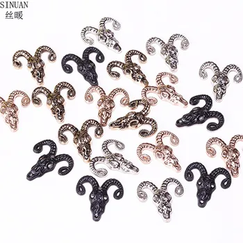 

SINUAN Metal Studs Plating Rivets Hotfix Zinc Alloy Punk Rivet Clothing Appliques 100Pieces/Lot Sheepshead Punk Studs Spikes