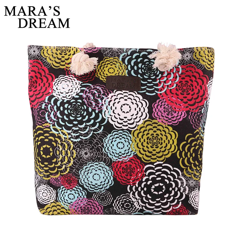 

Mara's Dream Summer Canvas Women Beach Bags Fashion Color Printing Lady Girls Handbags Shoulder Bag Casual Tote Shopping Bag