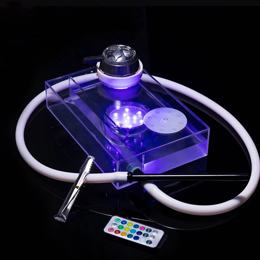 

Transparent Acrylic Hookah Set Narghile Shisha with Shisha Hookah Hose Charcoal Holder Shisha Water Container for Club Bar 68C