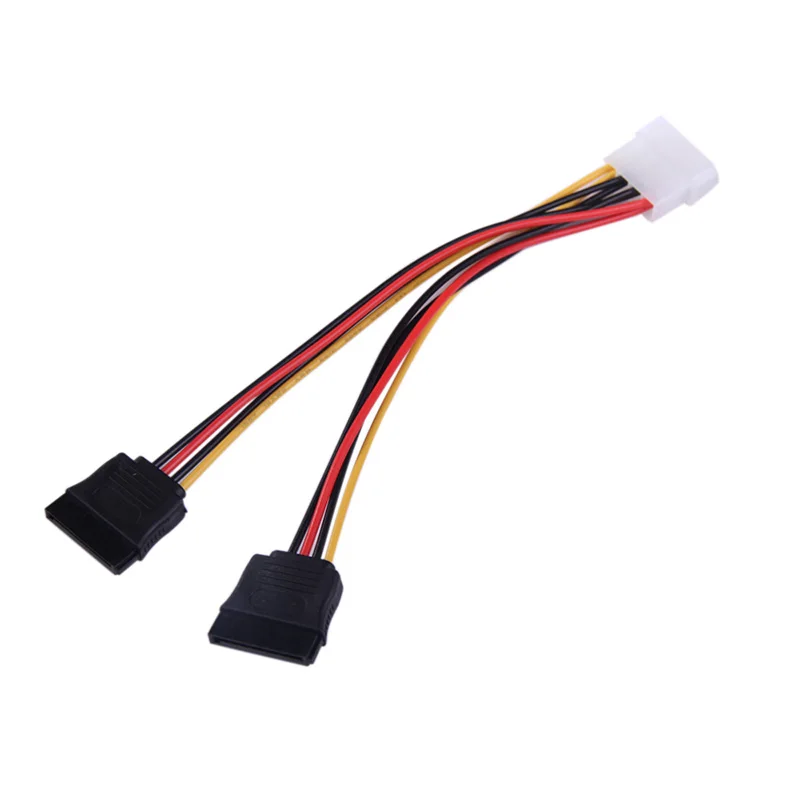 

4 Pin IDE to 2 Serial ATA SATA Y Splitter Hard Drive Power Adapter Cable XM66