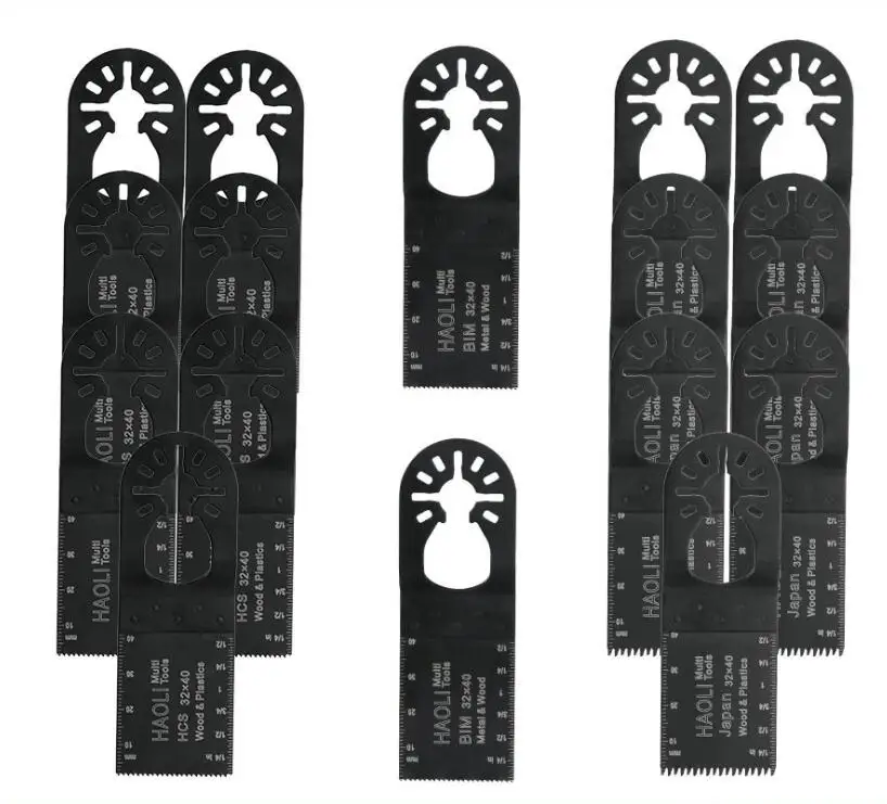 FREE SHIPPING, 16 pcs closed quick change Oscillating Tool Saw Blades