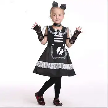 

Halloween Cosplay Show Girls Maid's Outfit And Role Playing Dance Suit Children's Clothing In Europe